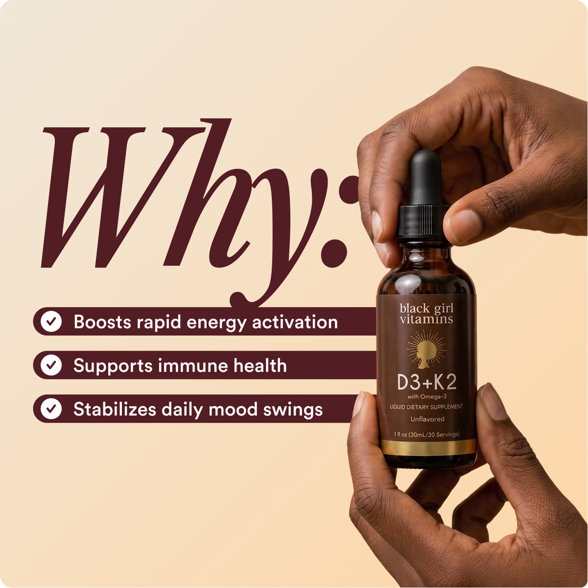 Vitamin D3 + K2 Drops