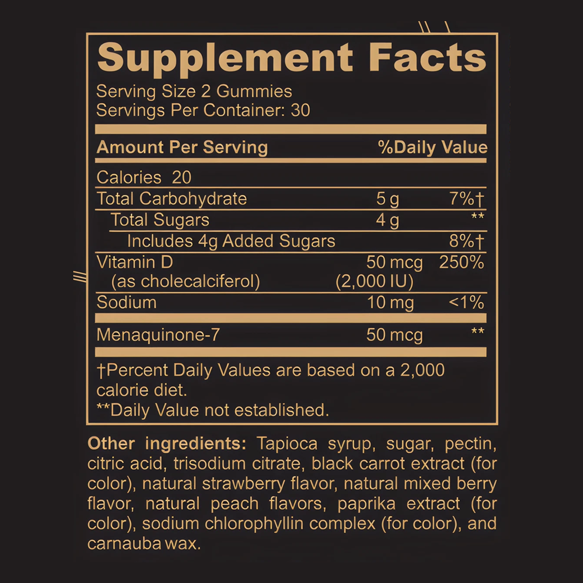 Vitamin D3 & K2